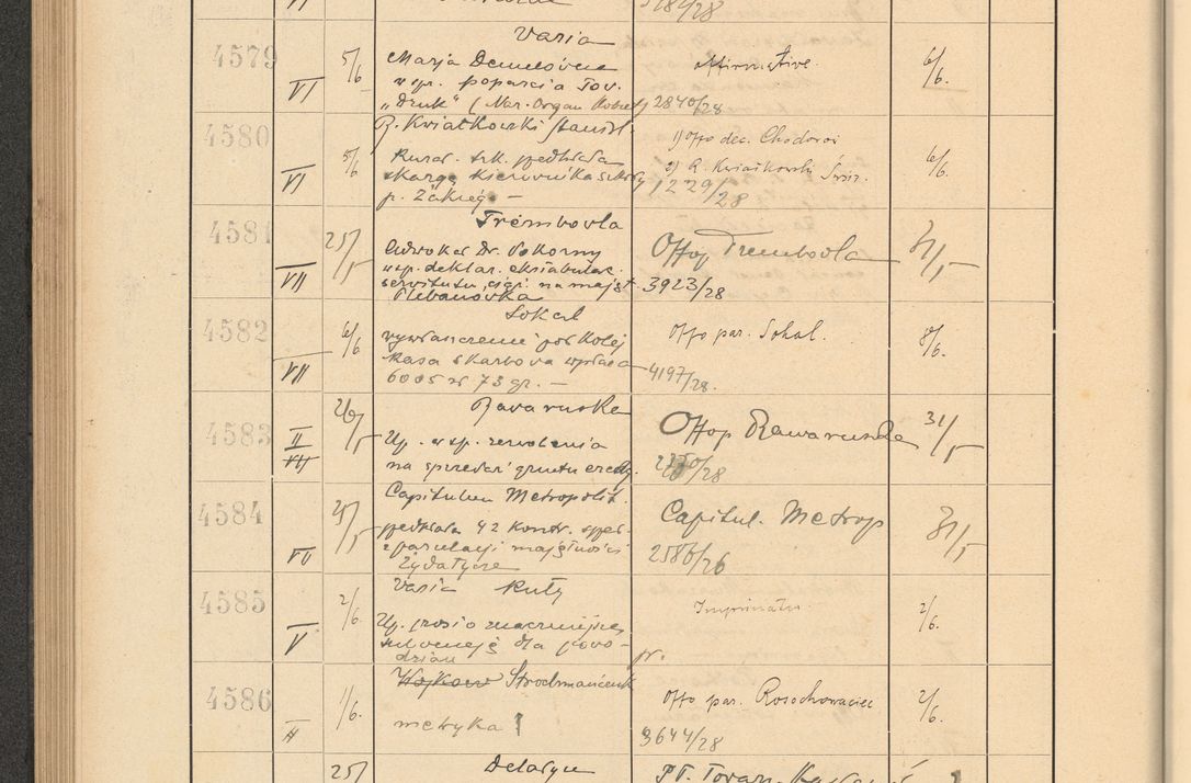 Zdjęcie nr 318 dla obiektu archiwalnego: Protocollum Consistorii lat. Leop. 1928