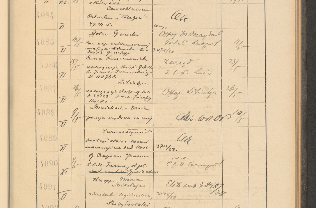 Zdjęcie nr 285 dla obiektu archiwalnego: Protocollum Consistorii lat. Leop. 1928