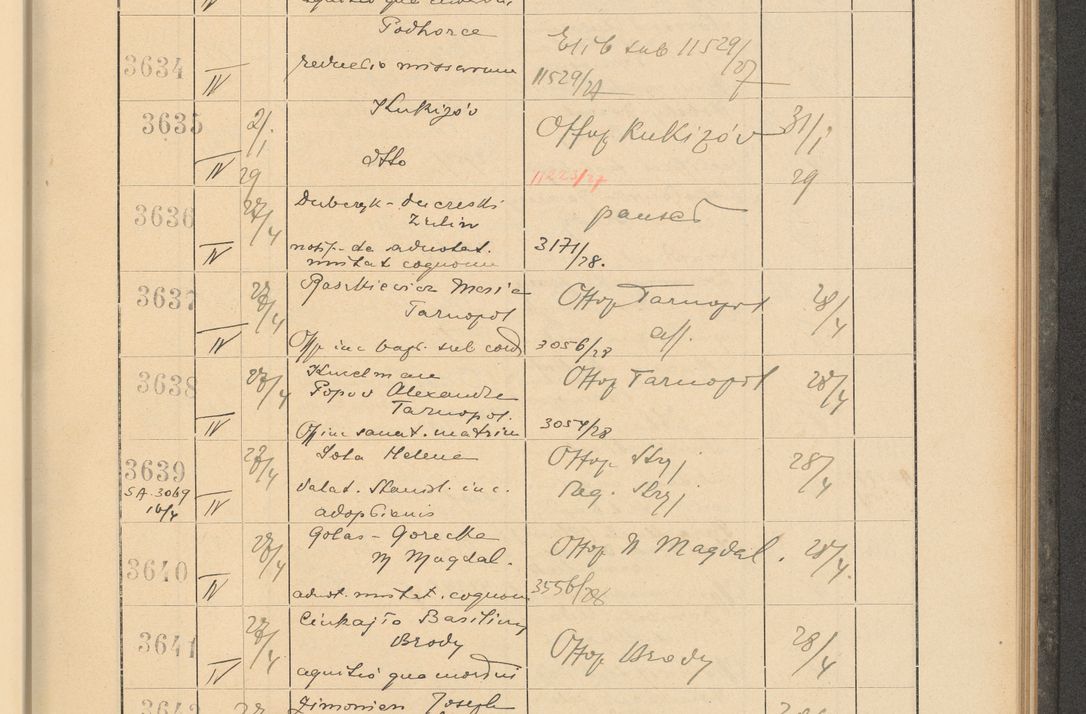 Zdjęcie nr 255 dla obiektu archiwalnego: Protocollum Consistorii lat. Leop. 1928