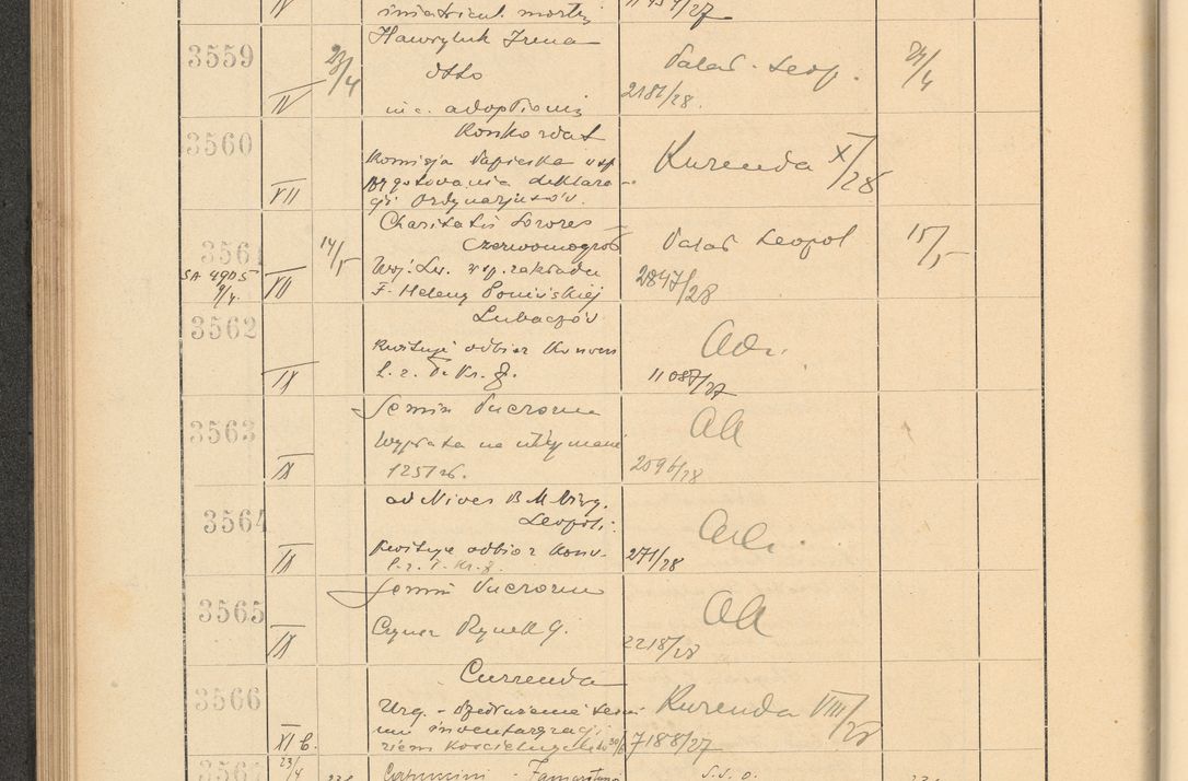 Zdjęcie nr 250 dla obiektu archiwalnego: Protocollum Consistorii lat. Leop. 1928