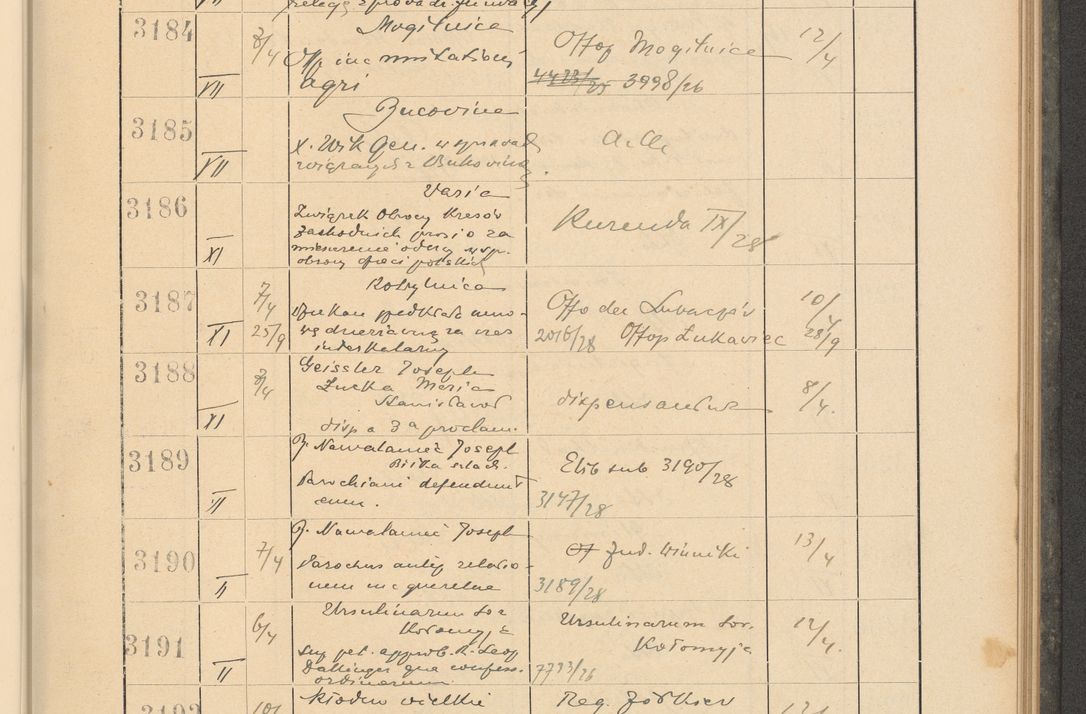 Zdjęcie nr 225 dla obiektu archiwalnego: Protocollum Consistorii lat. Leop. 1928