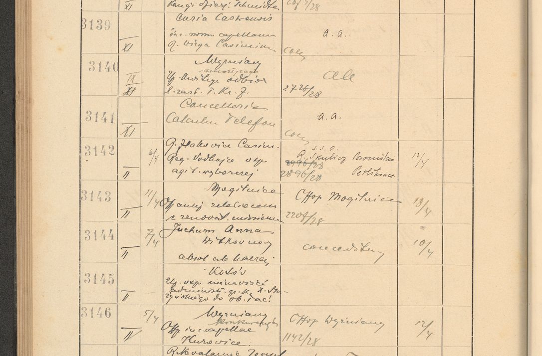 Zdjęcie nr 222 dla obiektu archiwalnego: Protocollum Consistorii lat. Leop. 1928