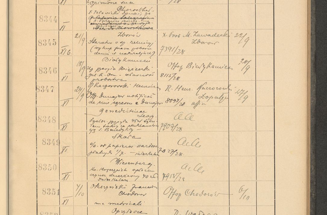 Zdjęcie nr 569 dla obiektu archiwalnego: Protocollum Consistorii lat. Leop. 1928
