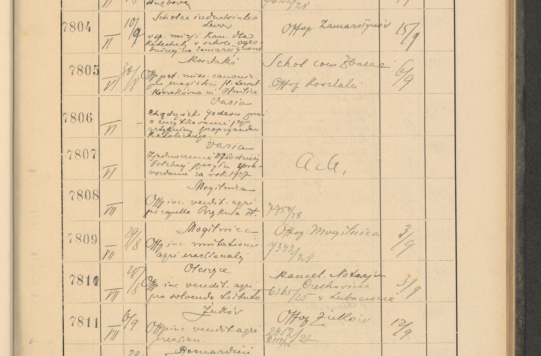 Zdjęcie nr 533 dla obiektu archiwalnego: Protocollum Consistorii lat. Leop. 1928