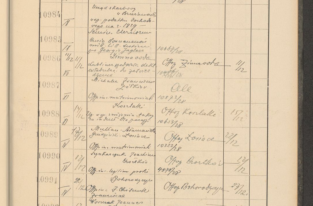 Zdjęcie nr 745 dla obiektu archiwalnego: Protocollum Consistorii lat. Leop. 1928