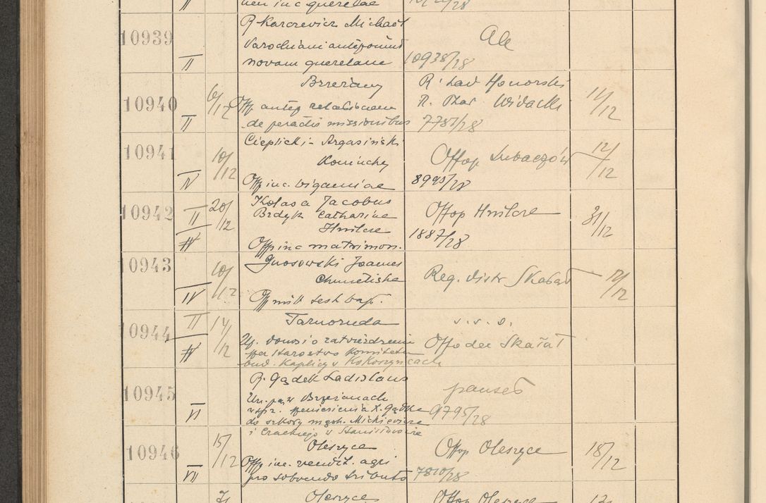 Zdjęcie nr 742 dla obiektu archiwalnego: Protocollum Consistorii lat. Leop. 1928