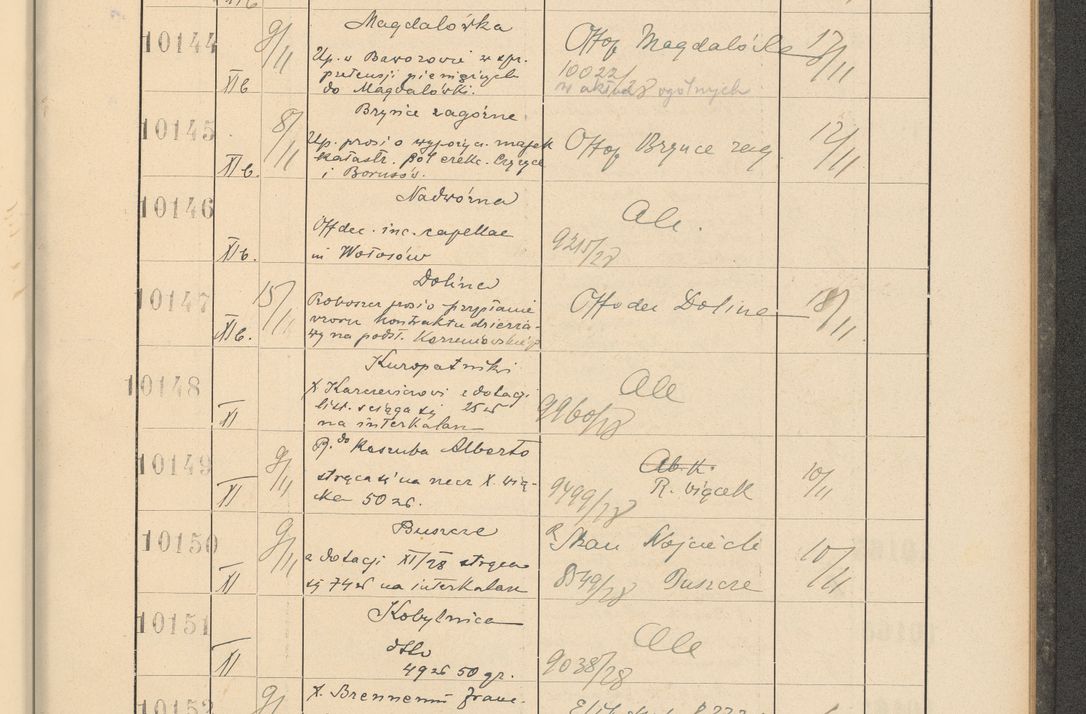 Zdjęcie nr 689 dla obiektu archiwalnego: Protocollum Consistorii lat. Leop. 1928