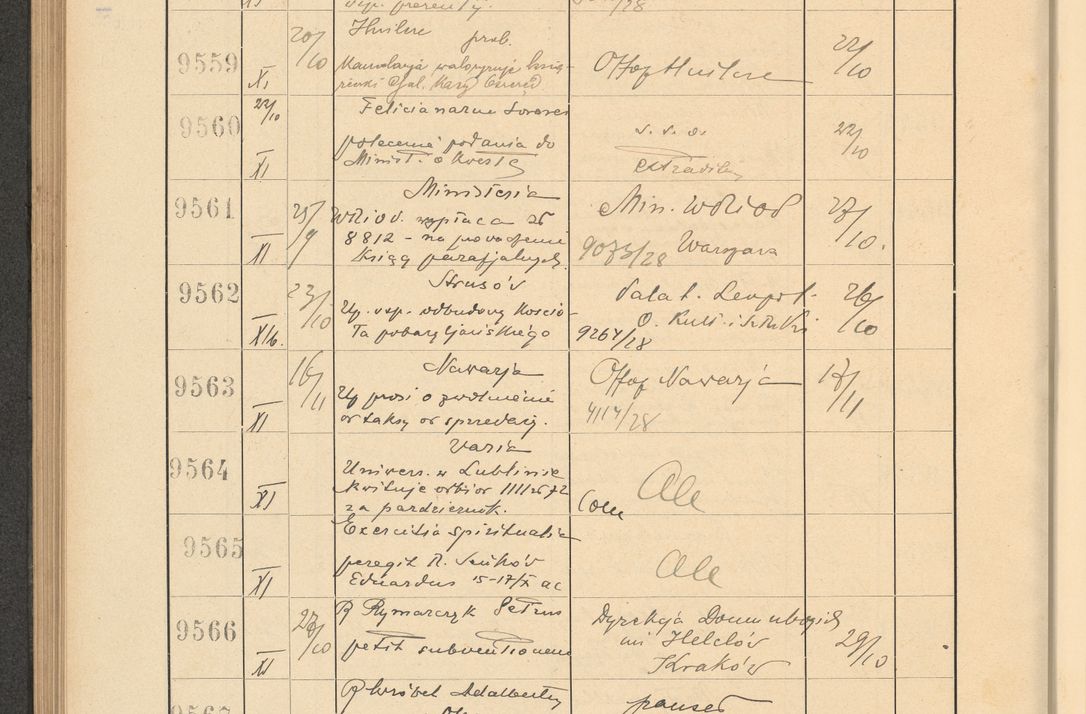 Zdjęcie nr 650 dla obiektu archiwalnego: Protocollum Consistorii lat. Leop. 1928