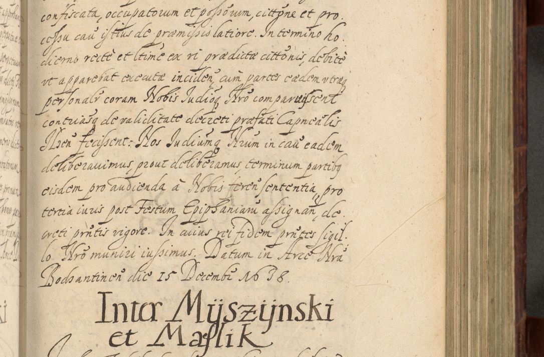 Zdjęcie nr 400 dla obiektu archiwalnego: Volumen IV. Acta saecularia episcopatus Cracoviensis annorum 1636 - 1641, tum et aliquot mensium secundi sub tempus R. D. Jacobi Zadzik, episcopi Cracoviensis, ducis Severiae conscripta