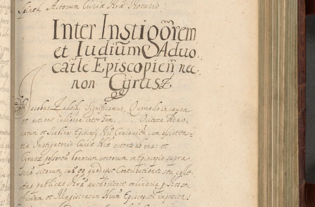 Zdjęcie nr 386 dla obiektu archiwalnego: Volumen IV. Acta saecularia episcopatus Cracoviensis annorum 1636 - 1641, tum et aliquot mensium secundi sub tempus R. D. Jacobi Zadzik, episcopi Cracoviensis, ducis Severiae conscripta