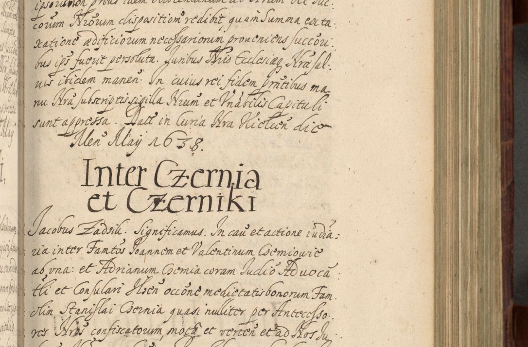 Zdjęcie nr 348 dla obiektu archiwalnego: Volumen IV. Acta saecularia episcopatus Cracoviensis annorum 1636 - 1641, tum et aliquot mensium secundi sub tempus R. D. Jacobi Zadzik, episcopi Cracoviensis, ducis Severiae conscripta