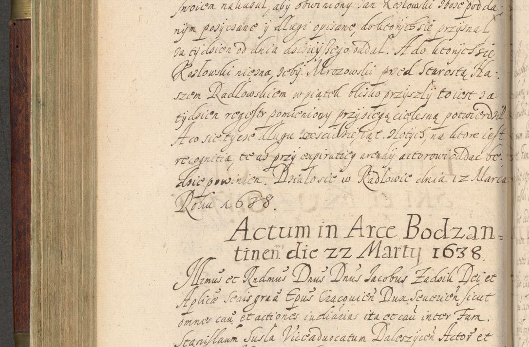 Zdjęcie nr 337 dla obiektu archiwalnego: Volumen IV. Acta saecularia episcopatus Cracoviensis annorum 1636 - 1641, tum et aliquot mensium secundi sub tempus R. D. Jacobi Zadzik, episcopi Cracoviensis, ducis Severiae conscripta