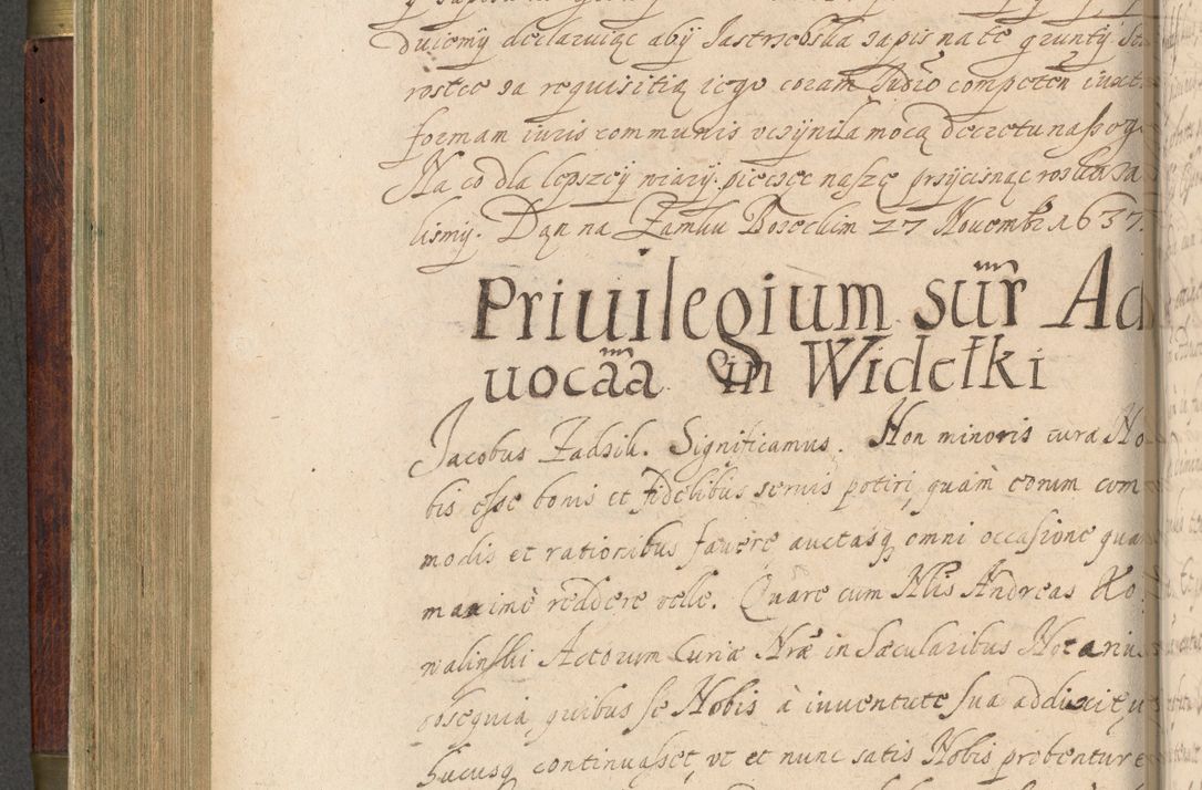 Zdjęcie nr 307 dla obiektu archiwalnego: Volumen IV. Acta saecularia episcopatus Cracoviensis annorum 1636 - 1641, tum et aliquot mensium secundi sub tempus R. D. Jacobi Zadzik, episcopi Cracoviensis, ducis Severiae conscripta