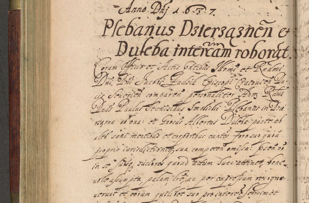Zdjęcie nr 265 dla obiektu archiwalnego: Volumen IV. Acta saecularia episcopatus Cracoviensis annorum 1636 - 1641, tum et aliquot mensium secundi sub tempus R. D. Jacobi Zadzik, episcopi Cracoviensis, ducis Severiae conscripta