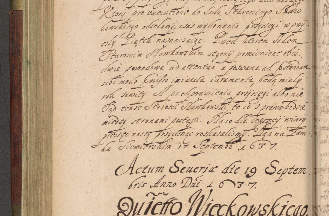 Zdjęcie nr 261 dla obiektu archiwalnego: Volumen IV. Acta saecularia episcopatus Cracoviensis annorum 1636 - 1641, tum et aliquot mensium secundi sub tempus R. D. Jacobi Zadzik, episcopi Cracoviensis, ducis Severiae conscripta