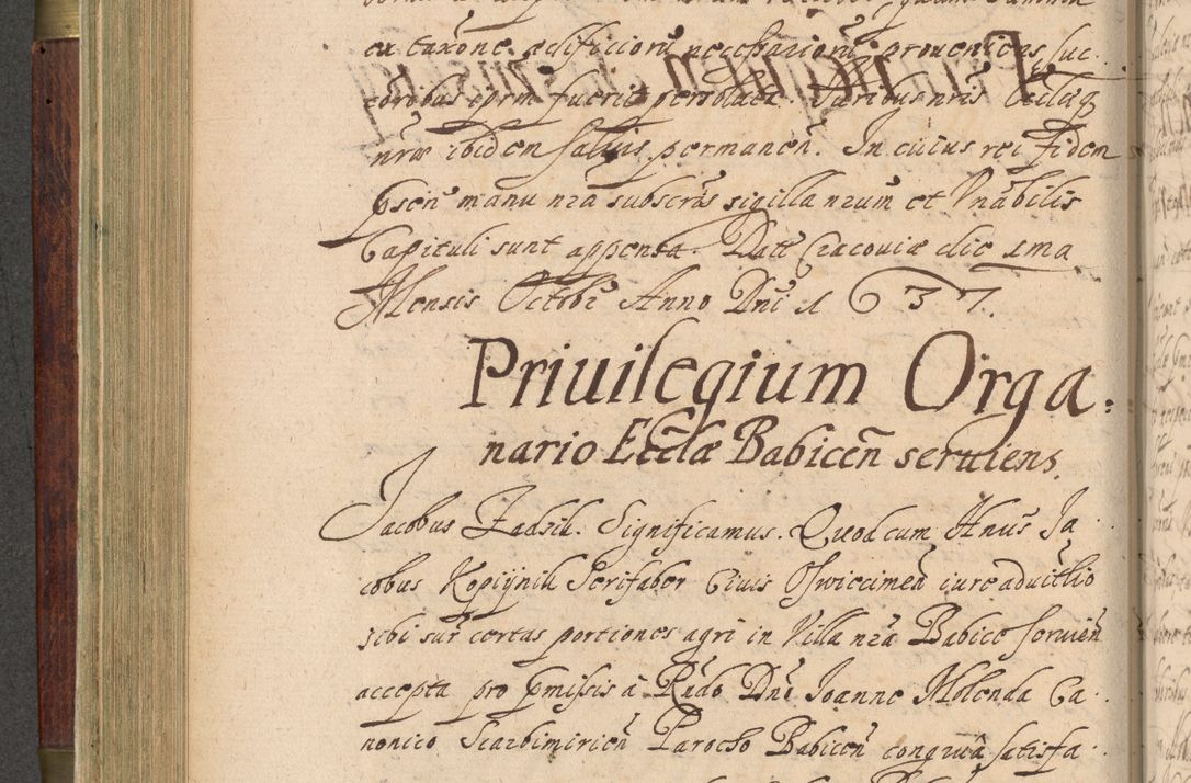 Zdjęcie nr 263 dla obiektu archiwalnego: Volumen IV. Acta saecularia episcopatus Cracoviensis annorum 1636 - 1641, tum et aliquot mensium secundi sub tempus R. D. Jacobi Zadzik, episcopi Cracoviensis, ducis Severiae conscripta