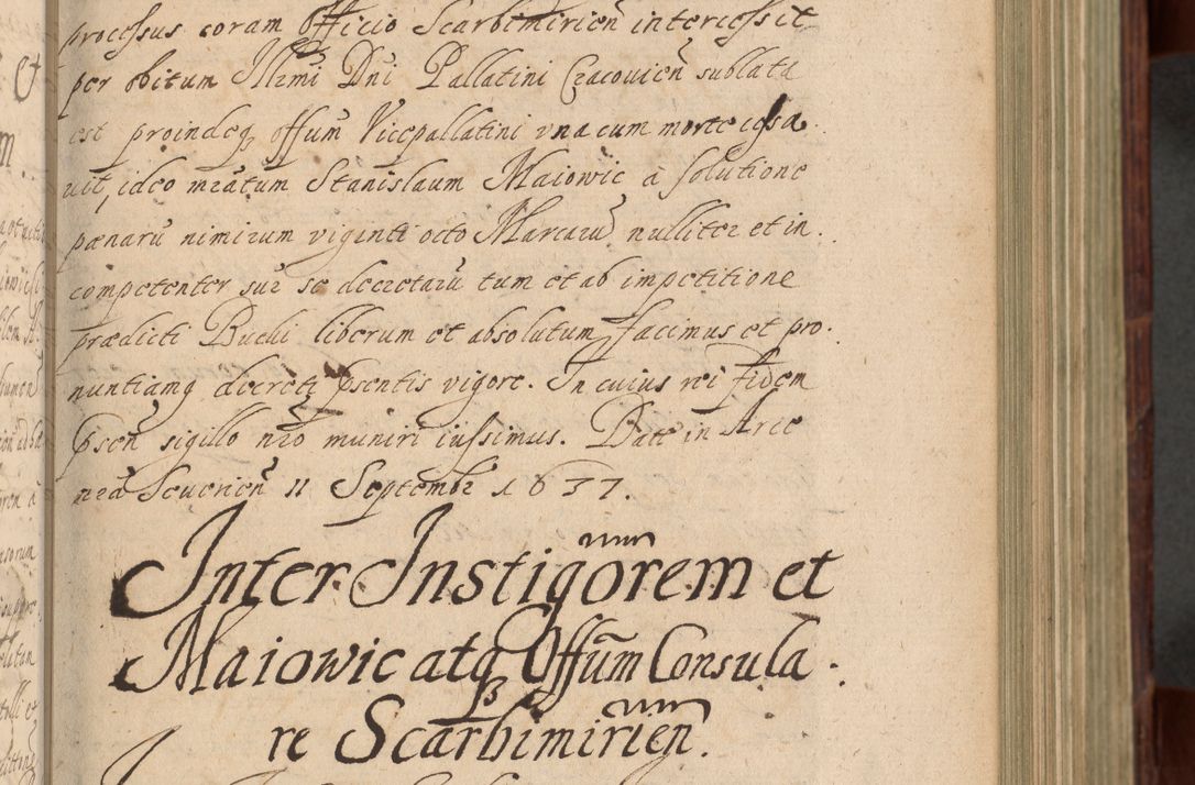 Zdjęcie nr 250 dla obiektu archiwalnego: Volumen IV. Acta saecularia episcopatus Cracoviensis annorum 1636 - 1641, tum et aliquot mensium secundi sub tempus R. D. Jacobi Zadzik, episcopi Cracoviensis, ducis Severiae conscripta