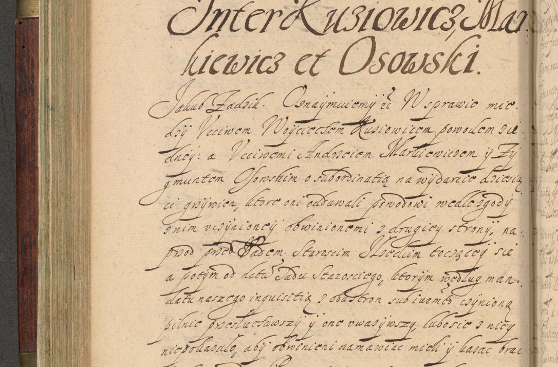 Zdjęcie nr 235 dla obiektu archiwalnego: Volumen IV. Acta saecularia episcopatus Cracoviensis annorum 1636 - 1641, tum et aliquot mensium secundi sub tempus R. D. Jacobi Zadzik, episcopi Cracoviensis, ducis Severiae conscripta