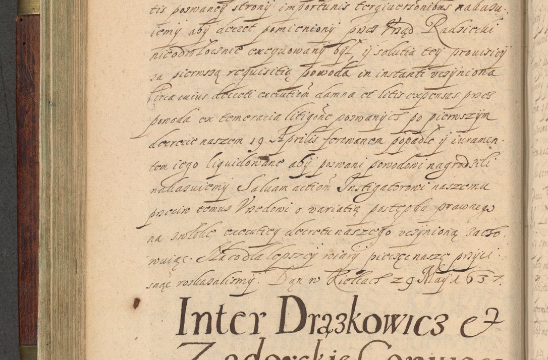 Zdjęcie nr 207 dla obiektu archiwalnego: Volumen IV. Acta saecularia episcopatus Cracoviensis annorum 1636 - 1641, tum et aliquot mensium secundi sub tempus R. D. Jacobi Zadzik, episcopi Cracoviensis, ducis Severiae conscripta
