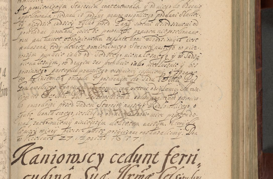 Zdjęcie nr 186 dla obiektu archiwalnego: Volumen IV. Acta saecularia episcopatus Cracoviensis annorum 1636 - 1641, tum et aliquot mensium secundi sub tempus R. D. Jacobi Zadzik, episcopi Cracoviensis, ducis Severiae conscripta
