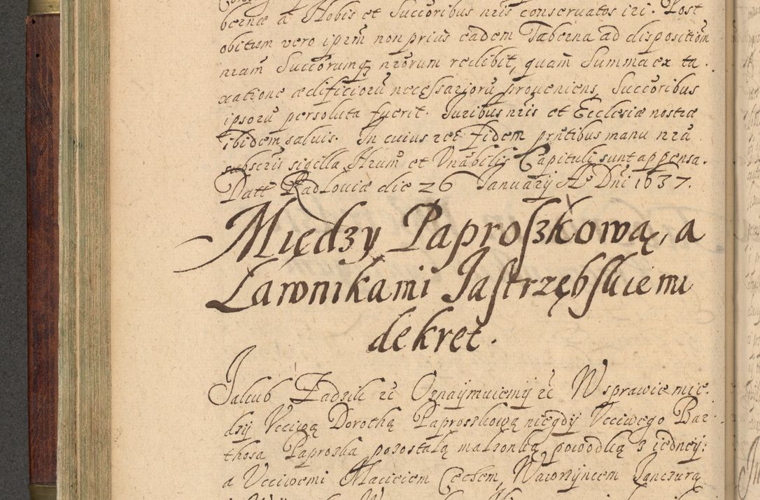 Zdjęcie nr 143 dla obiektu archiwalnego: Volumen IV. Acta saecularia episcopatus Cracoviensis annorum 1636 - 1641, tum et aliquot mensium secundi sub tempus R. D. Jacobi Zadzik, episcopi Cracoviensis, ducis Severiae conscripta