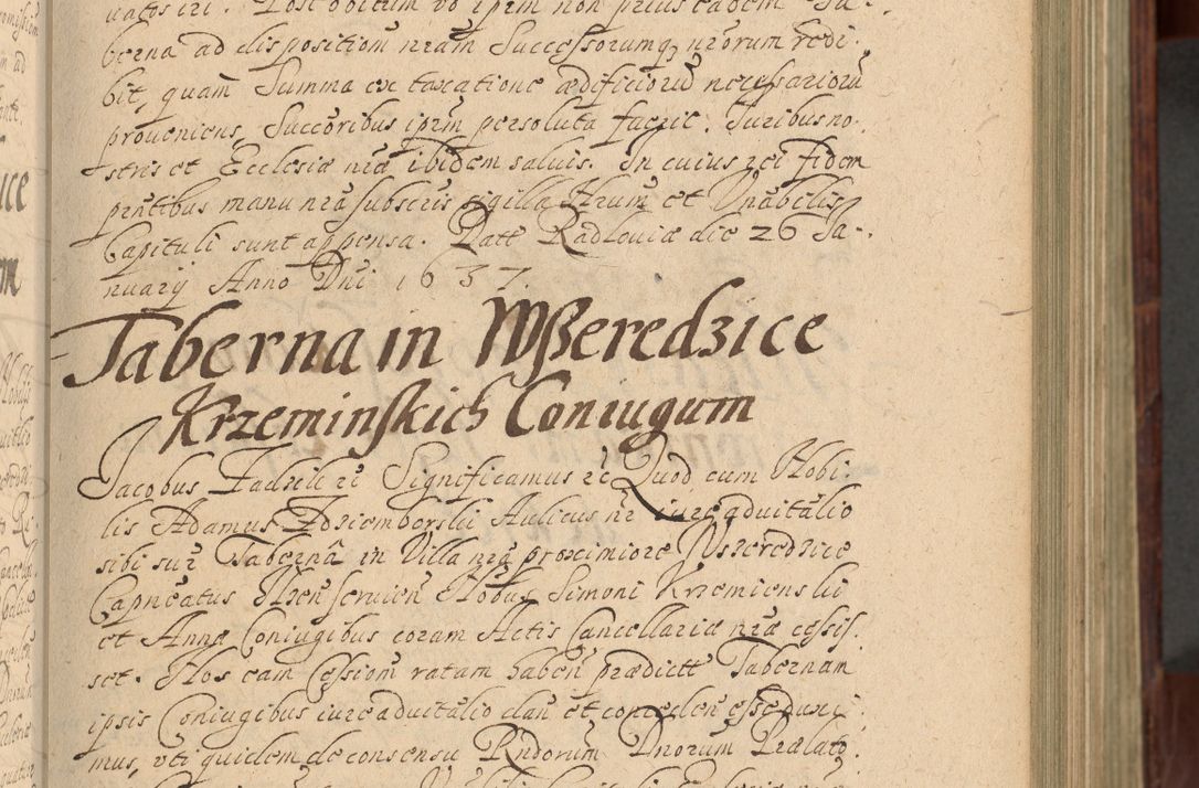 Zdjęcie nr 142 dla obiektu archiwalnego: Volumen IV. Acta saecularia episcopatus Cracoviensis annorum 1636 - 1641, tum et aliquot mensium secundi sub tempus R. D. Jacobi Zadzik, episcopi Cracoviensis, ducis Severiae conscripta