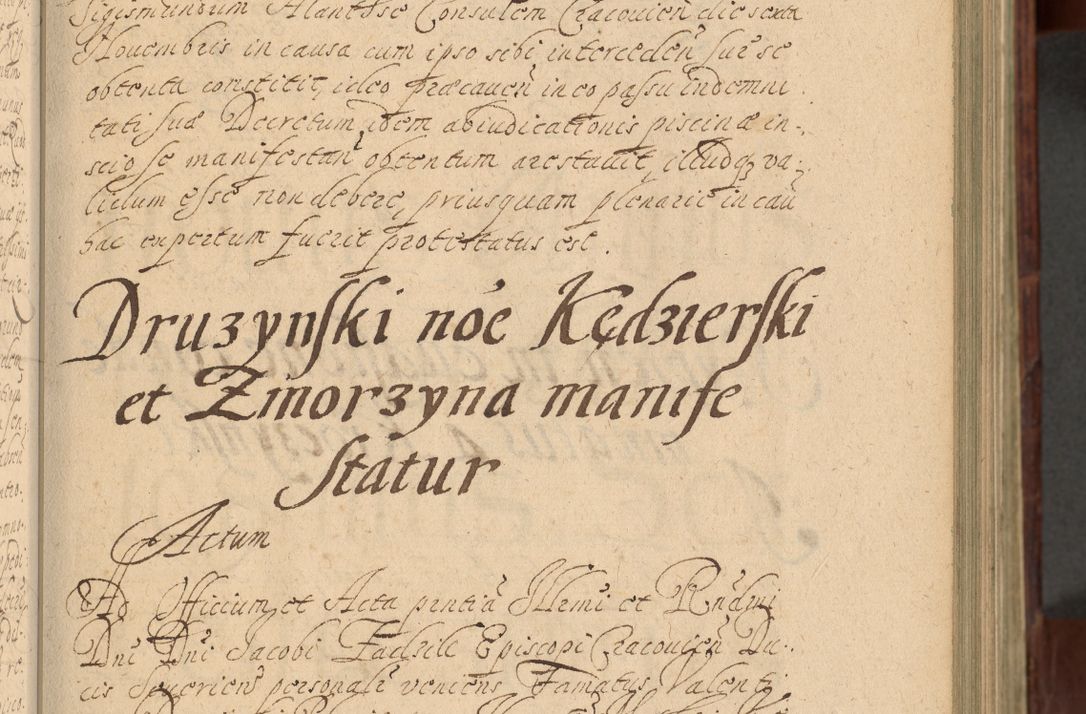 Zdjęcie nr 126 dla obiektu archiwalnego: Volumen IV. Acta saecularia episcopatus Cracoviensis annorum 1636 - 1641, tum et aliquot mensium secundi sub tempus R. D. Jacobi Zadzik, episcopi Cracoviensis, ducis Severiae conscripta