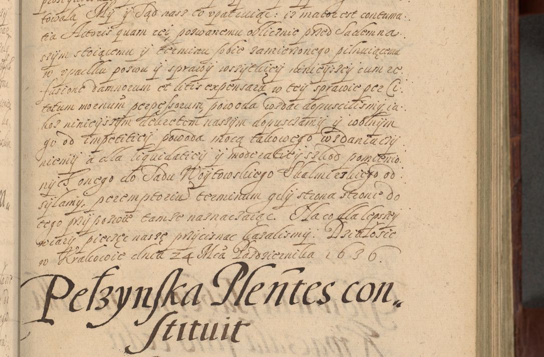 Zdjęcie nr 118 dla obiektu archiwalnego: Volumen IV. Acta saecularia episcopatus Cracoviensis annorum 1636 - 1641, tum et aliquot mensium secundi sub tempus R. D. Jacobi Zadzik, episcopi Cracoviensis, ducis Severiae conscripta