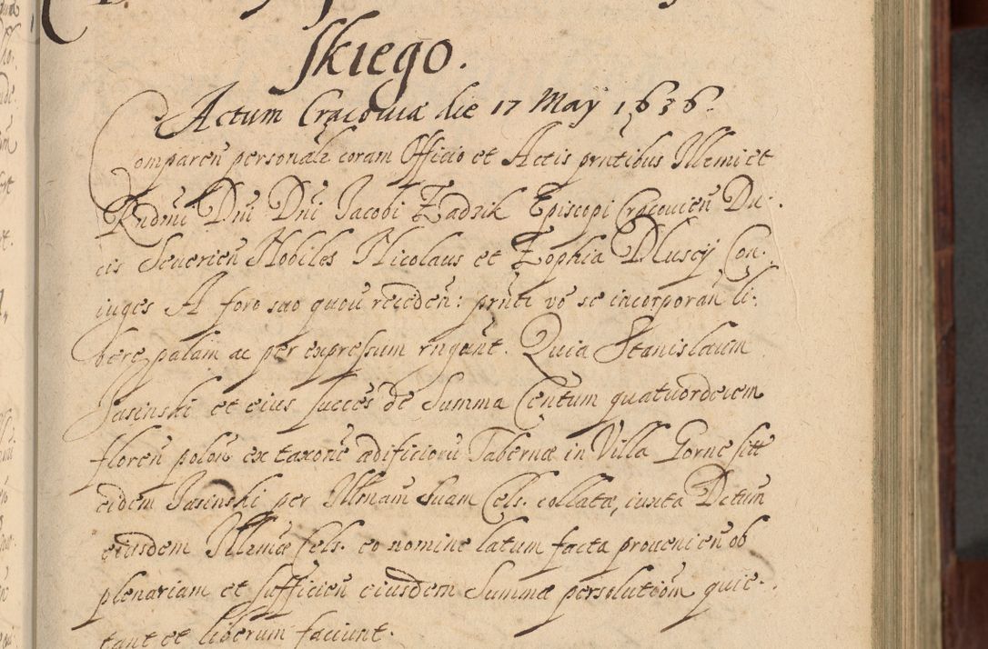 Zdjęcie nr 88 dla obiektu archiwalnego: Volumen IV. Acta saecularia episcopatus Cracoviensis annorum 1636 - 1641, tum et aliquot mensium secundi sub tempus R. D. Jacobi Zadzik, episcopi Cracoviensis, ducis Severiae conscripta