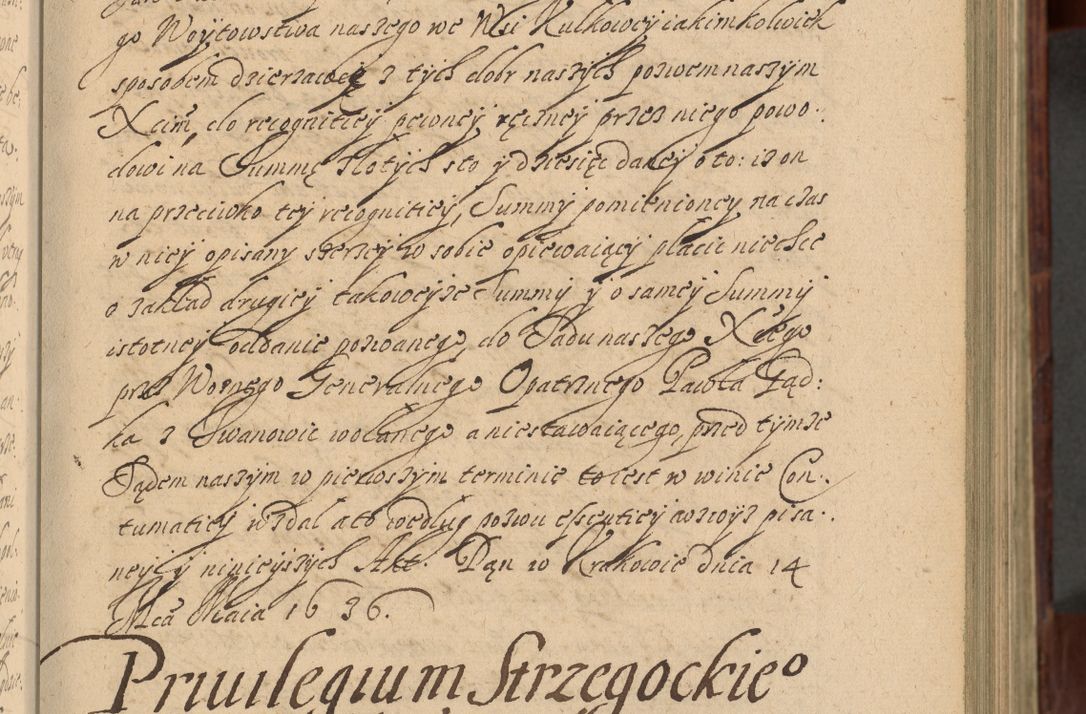 Zdjęcie nr 72 dla obiektu archiwalnego: Volumen IV. Acta saecularia episcopatus Cracoviensis annorum 1636 - 1641, tum et aliquot mensium secundi sub tempus R. D. Jacobi Zadzik, episcopi Cracoviensis, ducis Severiae conscripta