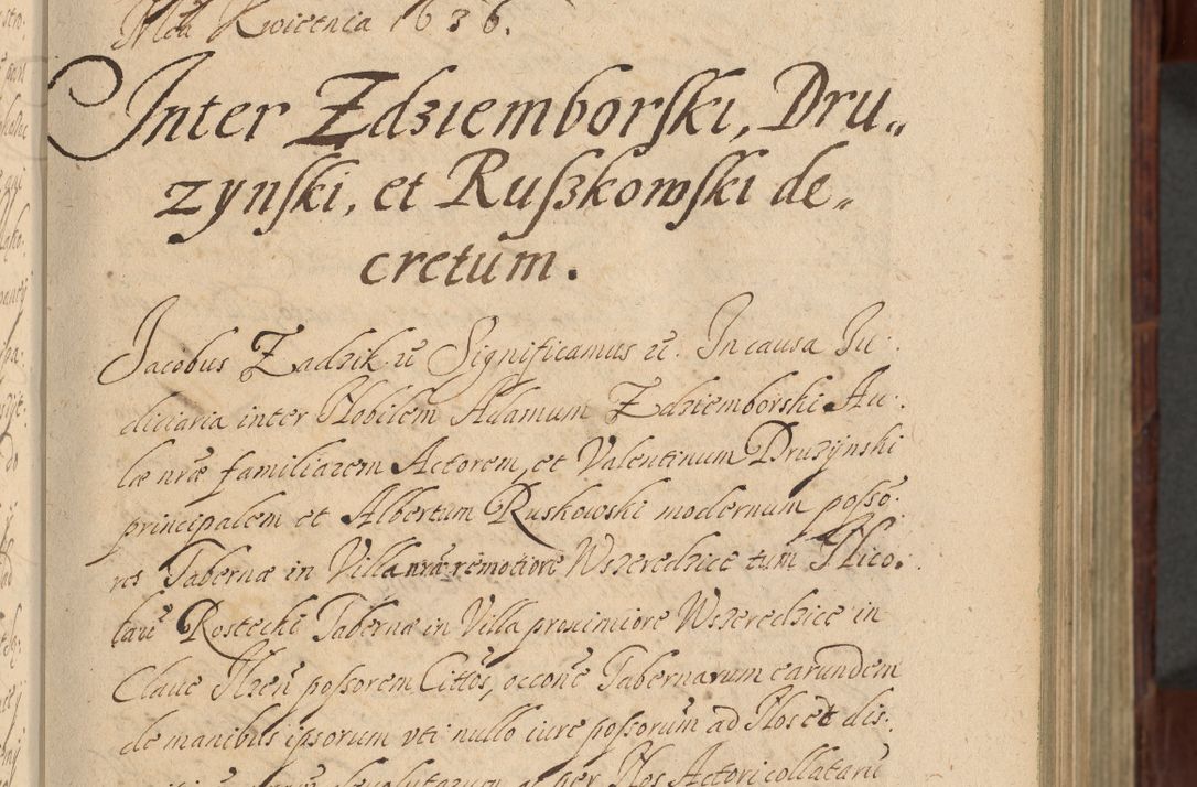 Zdjęcie nr 60 dla obiektu archiwalnego: Volumen IV. Acta saecularia episcopatus Cracoviensis annorum 1636 - 1641, tum et aliquot mensium secundi sub tempus R. D. Jacobi Zadzik, episcopi Cracoviensis, ducis Severiae conscripta