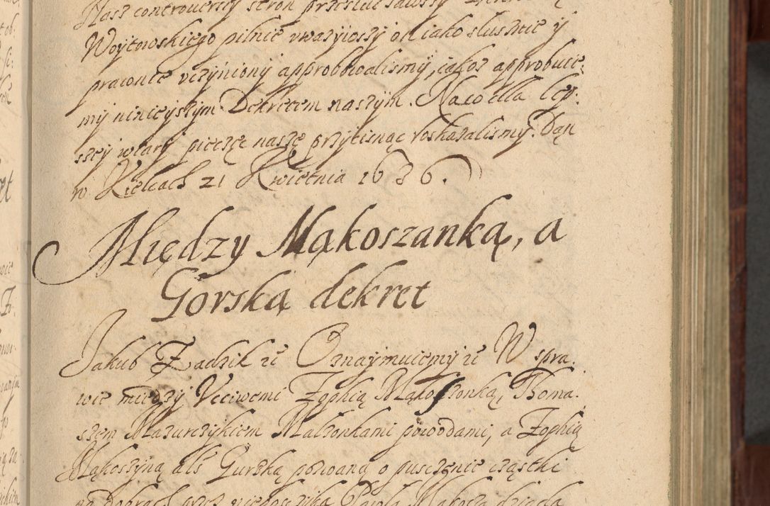 Zdjęcie nr 58 dla obiektu archiwalnego: Volumen IV. Acta saecularia episcopatus Cracoviensis annorum 1636 - 1641, tum et aliquot mensium secundi sub tempus R. D. Jacobi Zadzik, episcopi Cracoviensis, ducis Severiae conscripta
