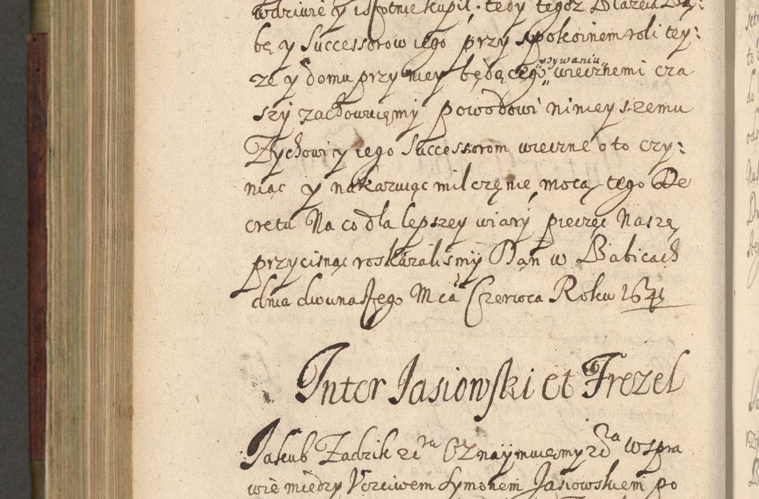 Zdjęcie nr 803 dla obiektu archiwalnego: Volumen IV. Acta saecularia episcopatus Cracoviensis annorum 1636 - 1641, tum et aliquot mensium secundi sub tempus R. D. Jacobi Zadzik, episcopi Cracoviensis, ducis Severiae conscripta