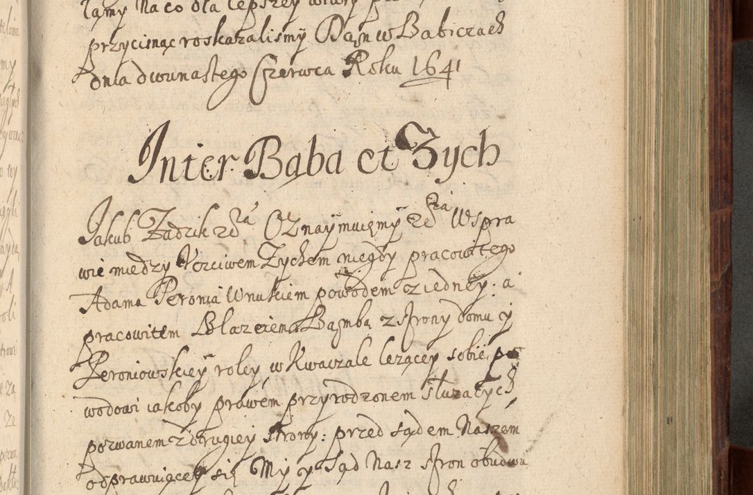 Zdjęcie nr 802 dla obiektu archiwalnego: Volumen IV. Acta saecularia episcopatus Cracoviensis annorum 1636 - 1641, tum et aliquot mensium secundi sub tempus R. D. Jacobi Zadzik, episcopi Cracoviensis, ducis Severiae conscripta