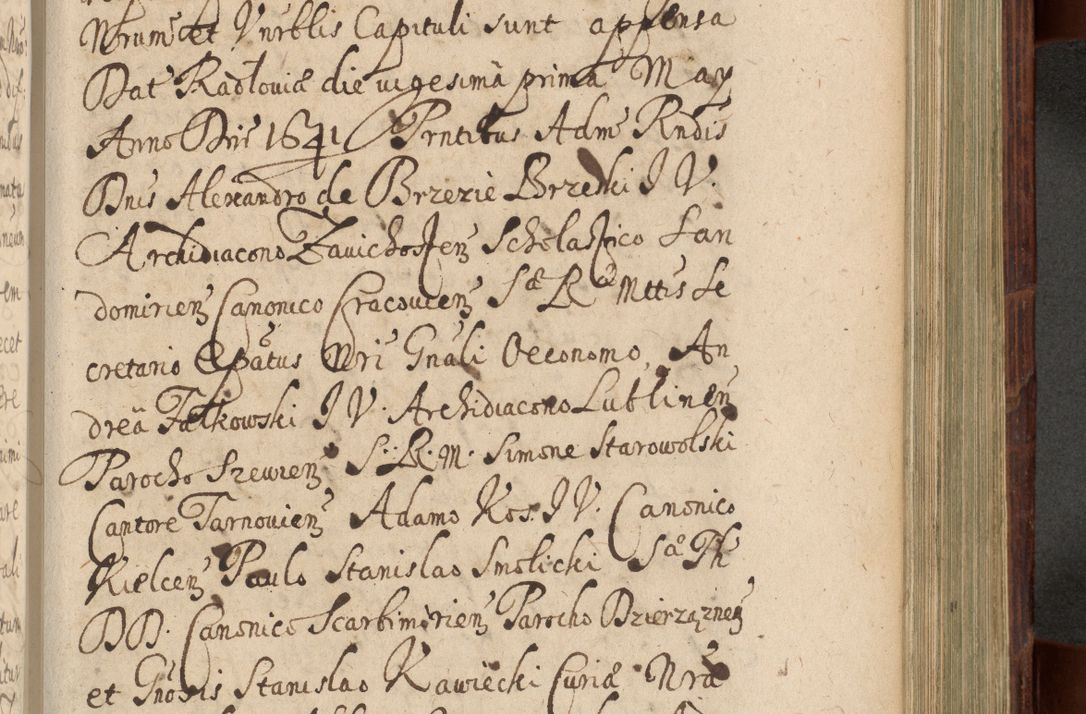 Zdjęcie nr 780 dla obiektu archiwalnego: Volumen IV. Acta saecularia episcopatus Cracoviensis annorum 1636 - 1641, tum et aliquot mensium secundi sub tempus R. D. Jacobi Zadzik, episcopi Cracoviensis, ducis Severiae conscripta