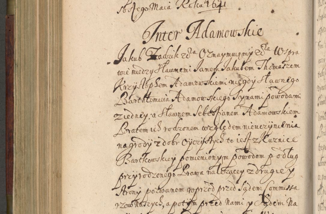 Zdjęcie nr 775 dla obiektu archiwalnego: Volumen IV. Acta saecularia episcopatus Cracoviensis annorum 1636 - 1641, tum et aliquot mensium secundi sub tempus R. D. Jacobi Zadzik, episcopi Cracoviensis, ducis Severiae conscripta