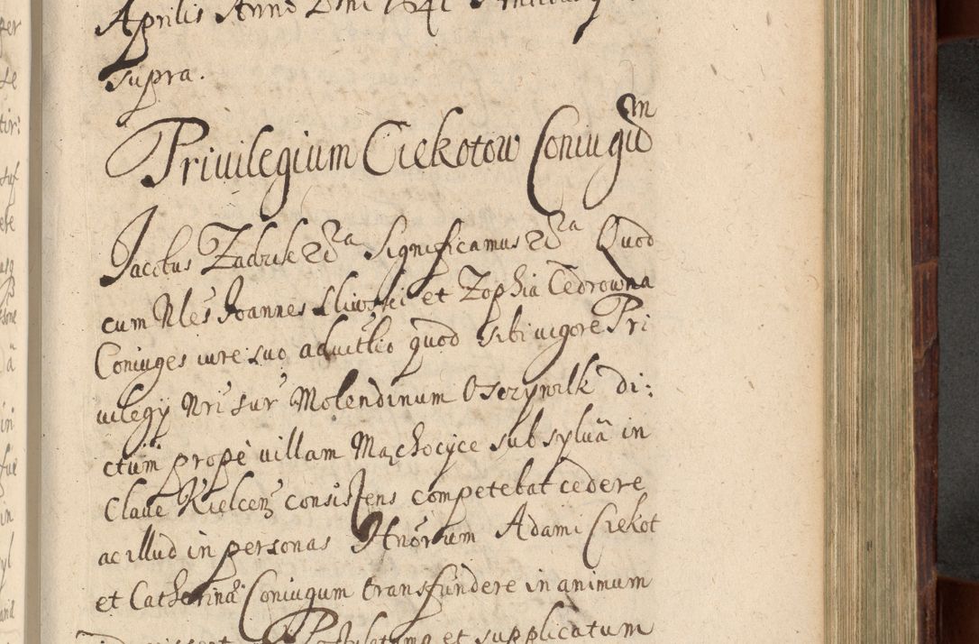 Zdjęcie nr 756 dla obiektu archiwalnego: Volumen IV. Acta saecularia episcopatus Cracoviensis annorum 1636 - 1641, tum et aliquot mensium secundi sub tempus R. D. Jacobi Zadzik, episcopi Cracoviensis, ducis Severiae conscripta