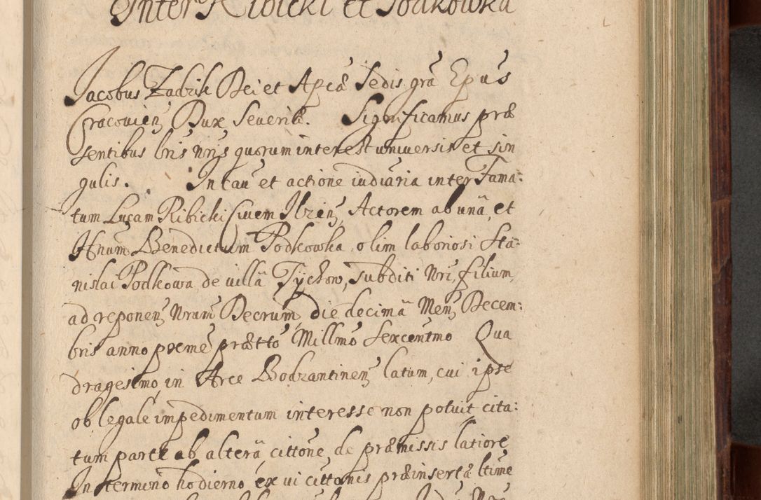 Zdjęcie nr 726 dla obiektu archiwalnego: Volumen IV. Acta saecularia episcopatus Cracoviensis annorum 1636 - 1641, tum et aliquot mensium secundi sub tempus R. D. Jacobi Zadzik, episcopi Cracoviensis, ducis Severiae conscripta