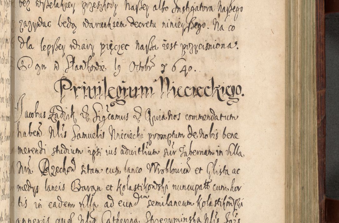 Zdjęcie nr 706 dla obiektu archiwalnego: Volumen IV. Acta saecularia episcopatus Cracoviensis annorum 1636 - 1641, tum et aliquot mensium secundi sub tempus R. D. Jacobi Zadzik, episcopi Cracoviensis, ducis Severiae conscripta