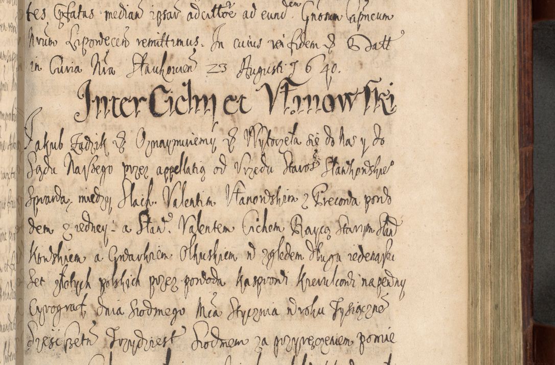 Zdjęcie nr 700 dla obiektu archiwalnego: Volumen IV. Acta saecularia episcopatus Cracoviensis annorum 1636 - 1641, tum et aliquot mensium secundi sub tempus R. D. Jacobi Zadzik, episcopi Cracoviensis, ducis Severiae conscripta