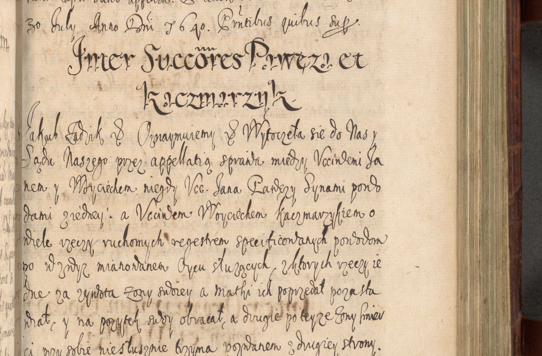 Zdjęcie nr 694 dla obiektu archiwalnego: Volumen IV. Acta saecularia episcopatus Cracoviensis annorum 1636 - 1641, tum et aliquot mensium secundi sub tempus R. D. Jacobi Zadzik, episcopi Cracoviensis, ducis Severiae conscripta