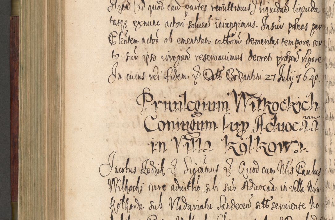 Zdjęcie nr 687 dla obiektu archiwalnego: Volumen IV. Acta saecularia episcopatus Cracoviensis annorum 1636 - 1641, tum et aliquot mensium secundi sub tempus R. D. Jacobi Zadzik, episcopi Cracoviensis, ducis Severiae conscripta