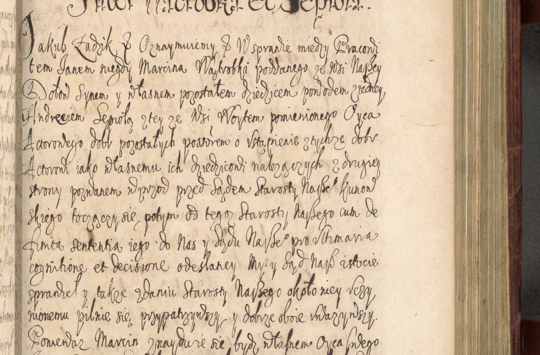 Zdjęcie nr 676 dla obiektu archiwalnego: Volumen IV. Acta saecularia episcopatus Cracoviensis annorum 1636 - 1641, tum et aliquot mensium secundi sub tempus R. D. Jacobi Zadzik, episcopi Cracoviensis, ducis Severiae conscripta