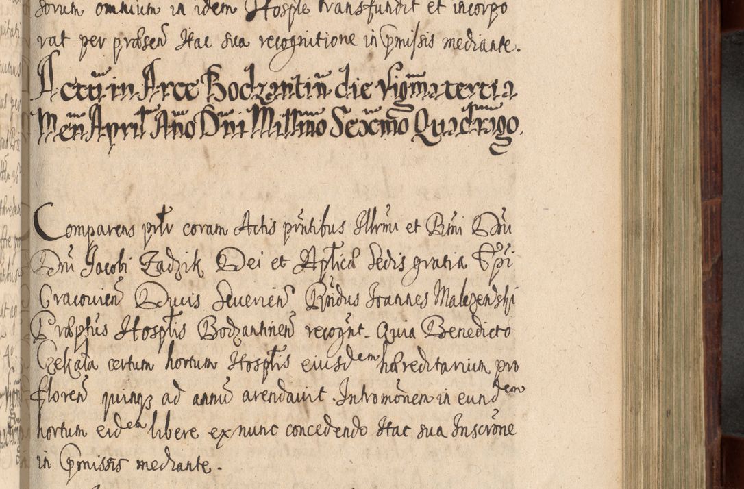 Zdjęcie nr 654 dla obiektu archiwalnego: Volumen IV. Acta saecularia episcopatus Cracoviensis annorum 1636 - 1641, tum et aliquot mensium secundi sub tempus R. D. Jacobi Zadzik, episcopi Cracoviensis, ducis Severiae conscripta