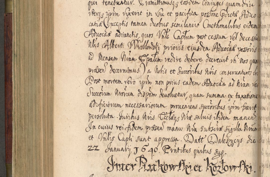 Zdjęcie nr 641 dla obiektu archiwalnego: Volumen IV. Acta saecularia episcopatus Cracoviensis annorum 1636 - 1641, tum et aliquot mensium secundi sub tempus R. D. Jacobi Zadzik, episcopi Cracoviensis, ducis Severiae conscripta
