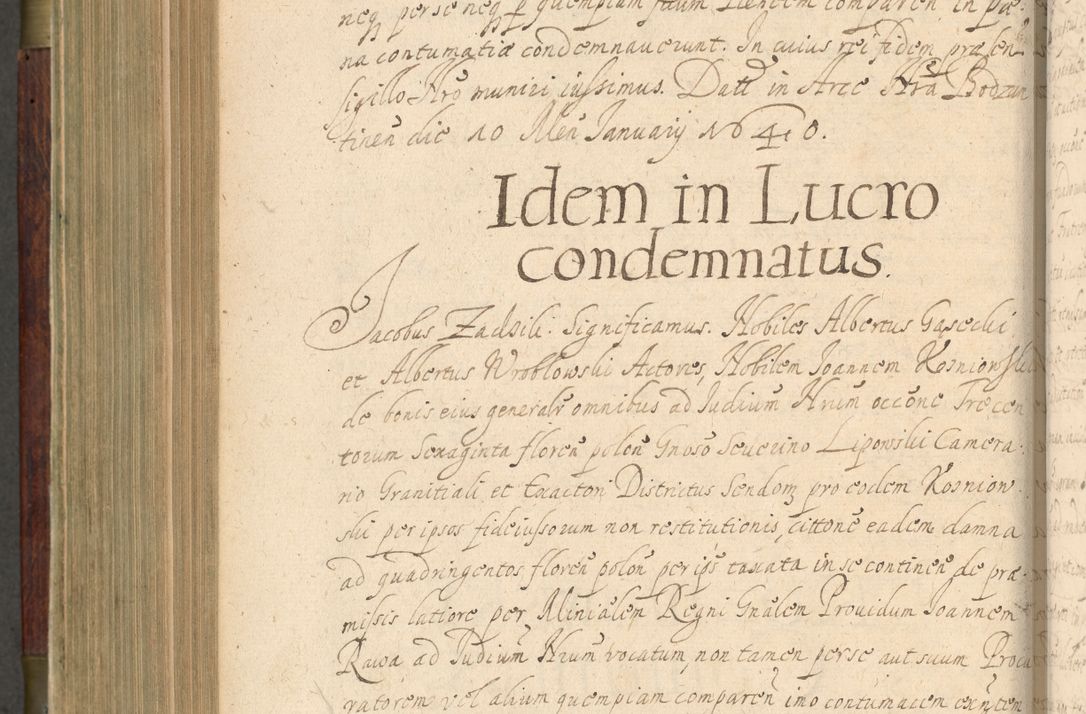 Zdjęcie nr 629 dla obiektu archiwalnego: Volumen IV. Acta saecularia episcopatus Cracoviensis annorum 1636 - 1641, tum et aliquot mensium secundi sub tempus R. D. Jacobi Zadzik, episcopi Cracoviensis, ducis Severiae conscripta