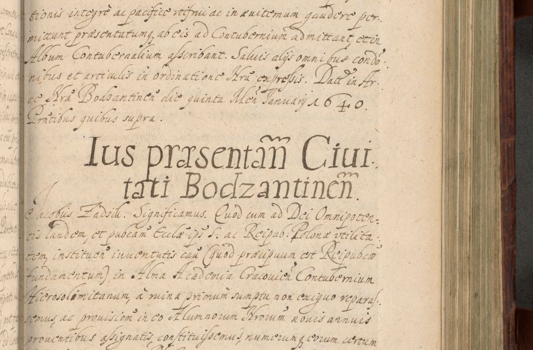Zdjęcie nr 618 dla obiektu archiwalnego: Volumen IV. Acta saecularia episcopatus Cracoviensis annorum 1636 - 1641, tum et aliquot mensium secundi sub tempus R. D. Jacobi Zadzik, episcopi Cracoviensis, ducis Severiae conscripta