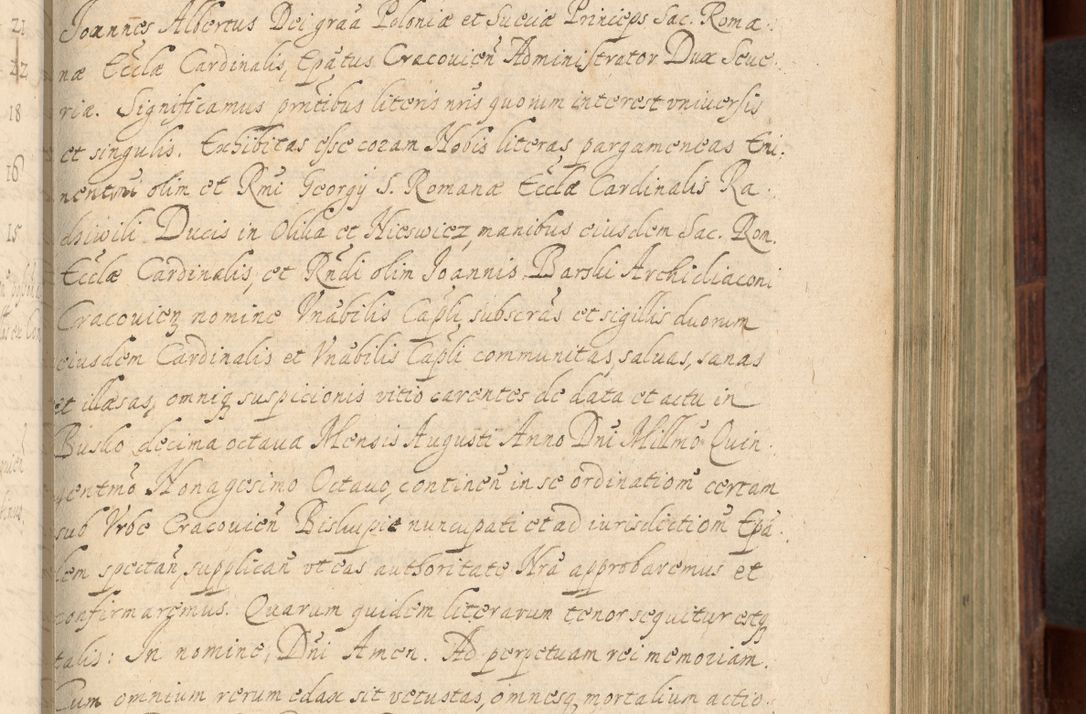 Zdjęcie nr 600 dla obiektu archiwalnego: Volumen IV. Acta saecularia episcopatus Cracoviensis annorum 1636 - 1641, tum et aliquot mensium secundi sub tempus R. D. Jacobi Zadzik, episcopi Cracoviensis, ducis Severiae conscripta