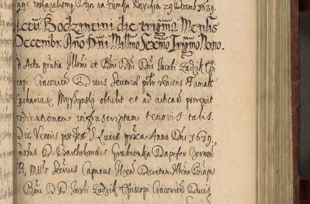Zdjęcie nr 592 dla obiektu archiwalnego: Volumen IV. Acta saecularia episcopatus Cracoviensis annorum 1636 - 1641, tum et aliquot mensium secundi sub tempus R. D. Jacobi Zadzik, episcopi Cracoviensis, ducis Severiae conscripta