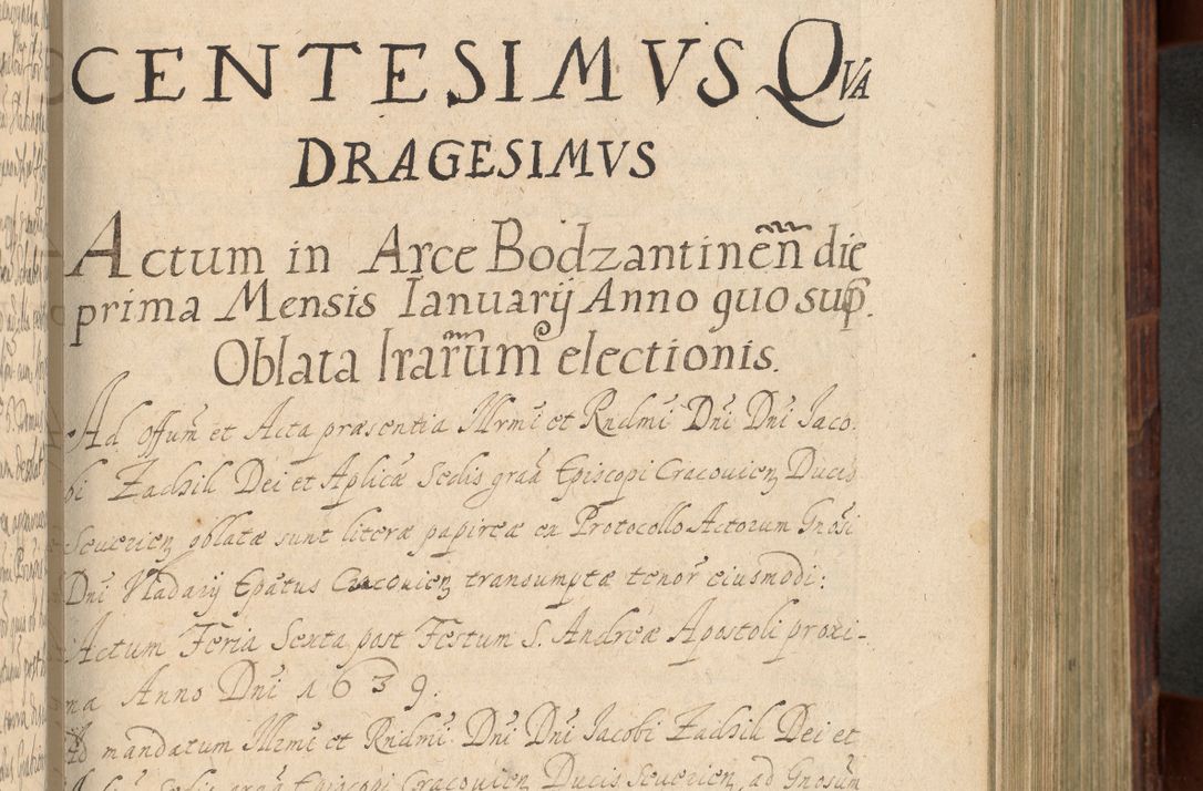 Zdjęcie nr 598 dla obiektu archiwalnego: Volumen IV. Acta saecularia episcopatus Cracoviensis annorum 1636 - 1641, tum et aliquot mensium secundi sub tempus R. D. Jacobi Zadzik, episcopi Cracoviensis, ducis Severiae conscripta